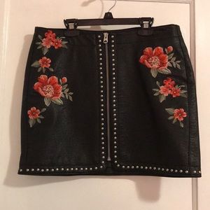 American Eagle leather skirt